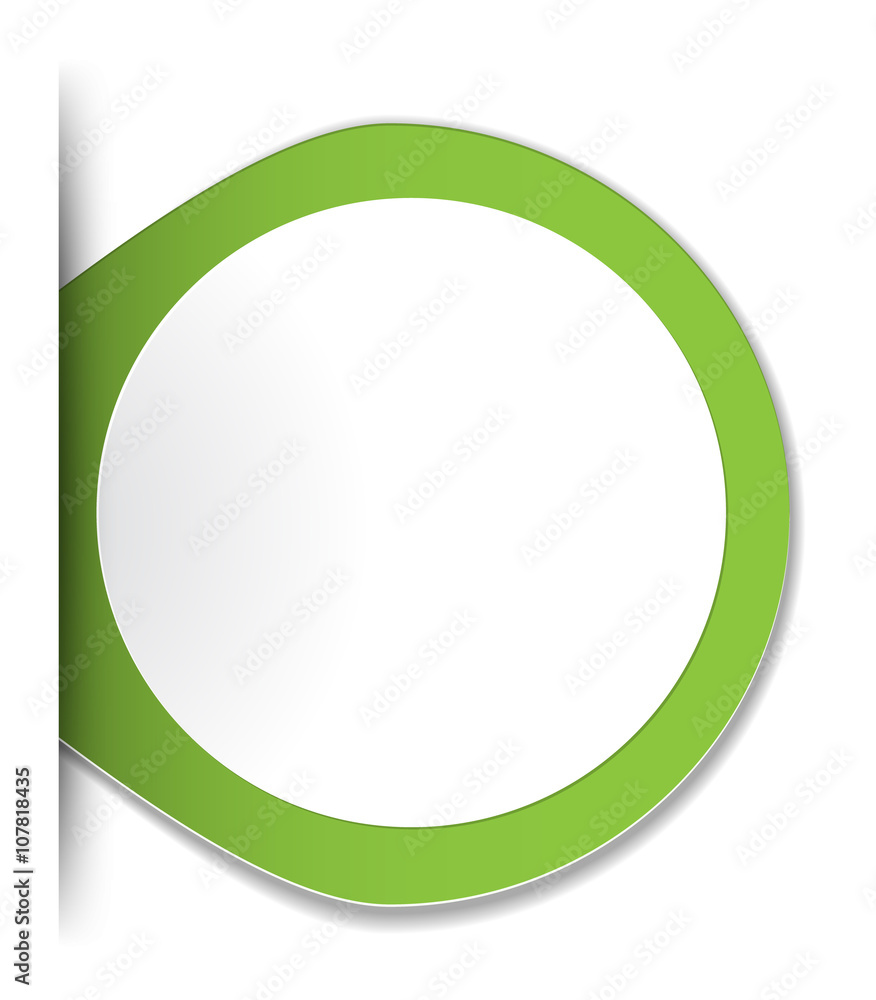 Poster the blank oval label