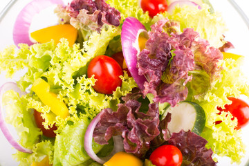 .Salad vegetable food prepare