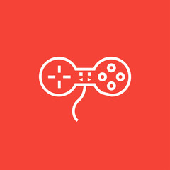 Joystick line icon.