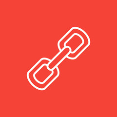 Chain links line icon.