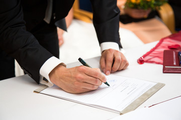 Unterschrift Standesamtliche Trauung