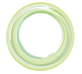 ein runder Rahmen grün