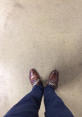 empty space. standing still. waiting