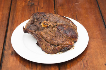 Grilled meat steak