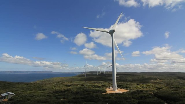 Time-lapse of a wind farm