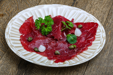 Beef carpaccio