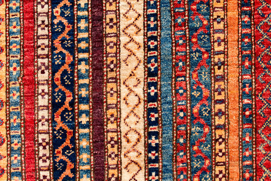 Detail asian carpet in Istanbul, Turkey.