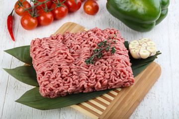 Micned raw Beef