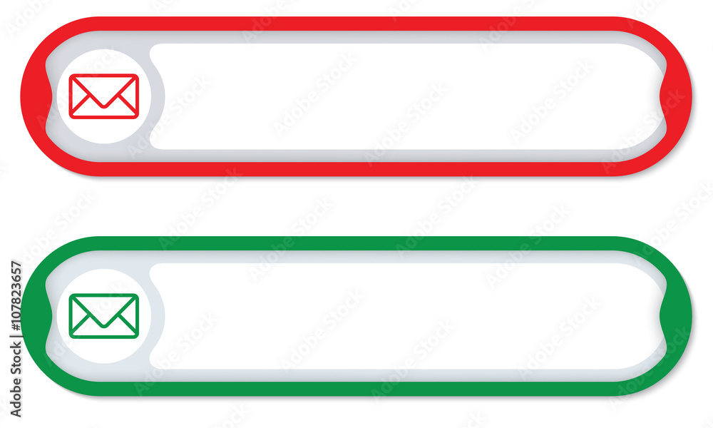 Poster colored frames for any text with envelope