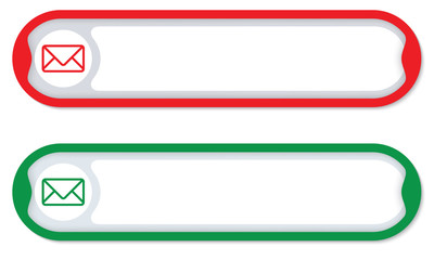 Obraz premium Colored frames for any text with envelope