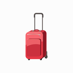 Travel luggage icon, cartoon style