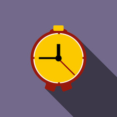 Table clock icon, flat style 