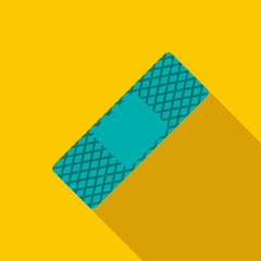 Medical plaster icon, flat style