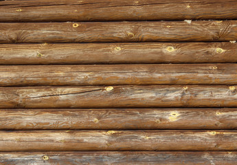Obraz premium Бревенчатая стена