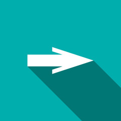 Arrow icon, flat style