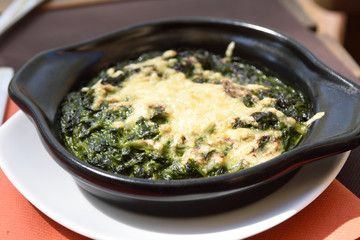 Spinach gratin