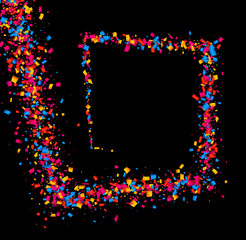 Background with color confetti.