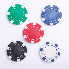 Poker chips for casino game