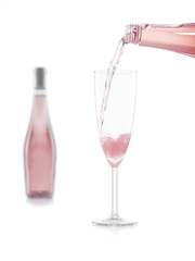 Hugo Glas und Flasche