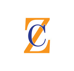 CZ logotype simple modern