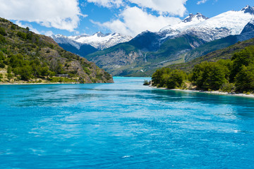 Naklejka na ściany i meble Lake General Carrera (Chile)