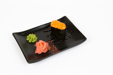 Image of tasty creamy nigiri