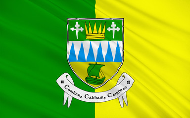 Flag of County Kerry is a county in Ireland