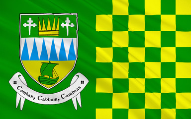 Flag of County Kerry is a county in Ireland