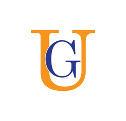 GU logotype simple modern