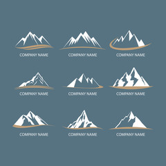 Mountain logos - 107829229