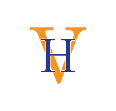 HV logotype simple modern