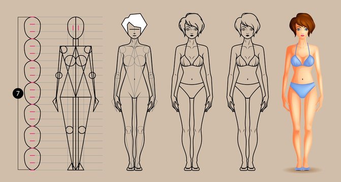 Drawing lesson female body