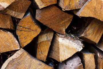 Стек сухие дрова из древесины сосны
