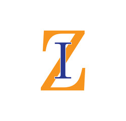 IZ logotype simple modern