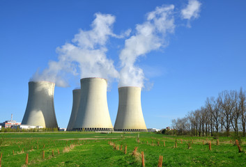 Nuclear power plant Temelin in Czech Republic Europe