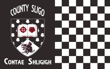 Flag of County Sligo is a county in Ireland