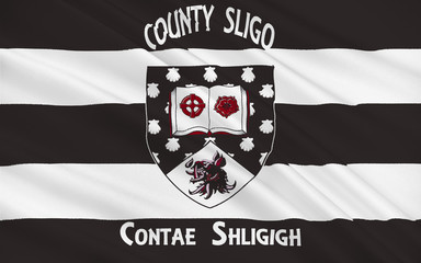 Flag of County Sligo is a county in Ireland