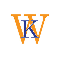 KW logotype simple modern