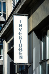 Obraz premium Schild 73 - Investoren