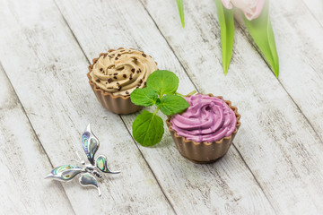 Luxury chocolate candies 