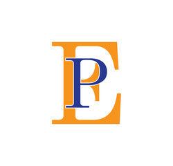 PE logotype simple modern