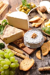 Cercles muraux Produits laitiers fromages assortis