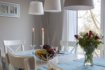 Wohnzimmer in einem Ferienhaus