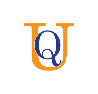 QU logotype simple modern