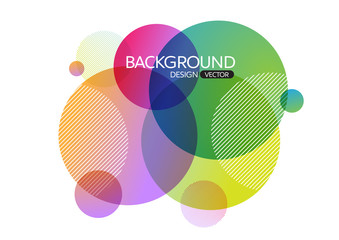 Abstract geometric round circle shapes background for design,vector background
