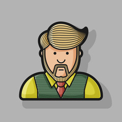 big set contour characters people