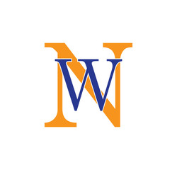 WN logotype simple modern