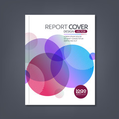 Modern Vector design template with Abstract geometric round circle shapes background for corporate business annual report book cover brochure flyer poster,vector illustration