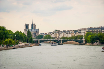 Fototapeta na wymiar Sienne river, Paris