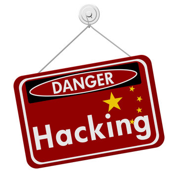 Chinese Hacking Danger Sign